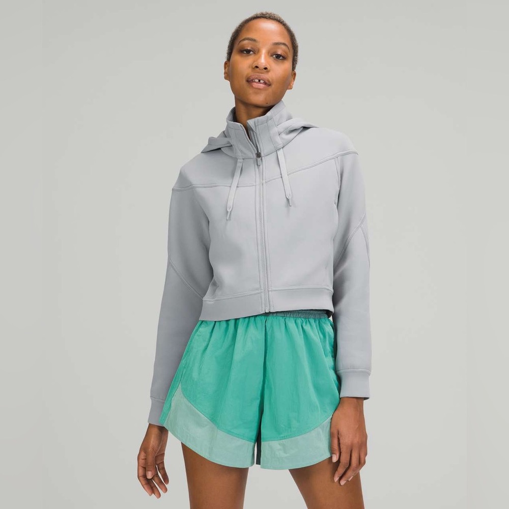 Lululemon renegade rogue zip up in rhino gray, size 14